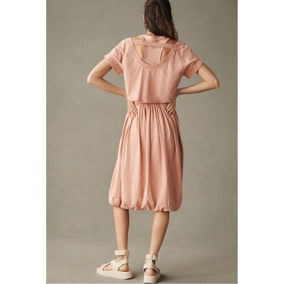 NEW Daily Practice by Anthropologie Center Court 2P Tee + Dress Medium Petite - Picture 4 of 5